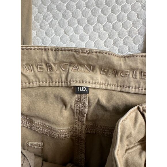 Mens AE Khaki Flex Soft Twill Original Straight Pant size 34 x 34 EUC - Picture 5 of 6